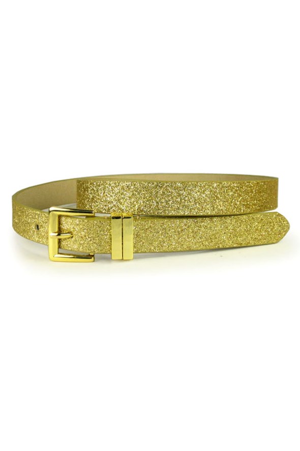 Gold glitter clearance belt